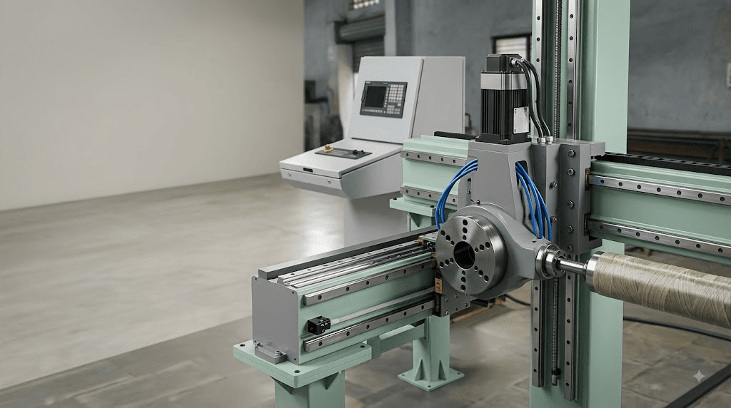 4 Axis, 5-Spindle CNC Filament Winding Machine