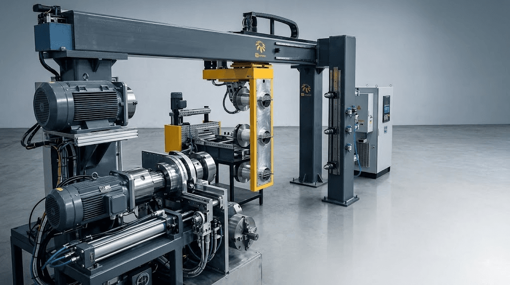 Multi-spindle CNC filament winding machine